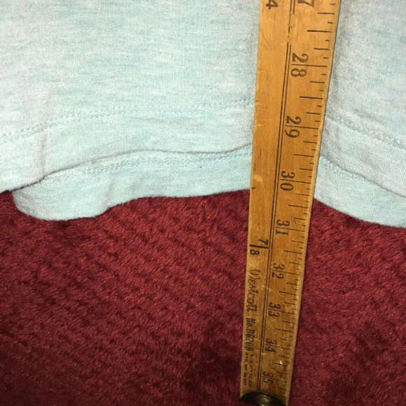 Z by Zobha Turquoise tunic sweat shirt lounge wear size XL 22 X 29 - Picture 4 of 7